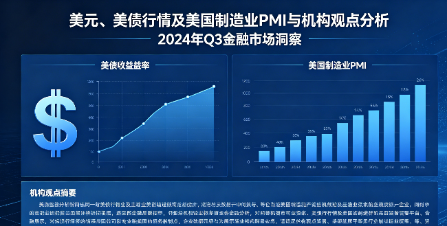 美元、美债行情及美国制造业PMI与机构观点分析