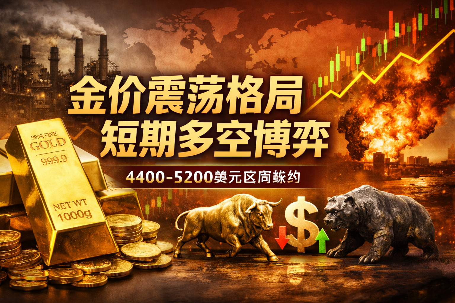 黄金三周连涨却掉头向下：真正的变量不是美元，而是能源