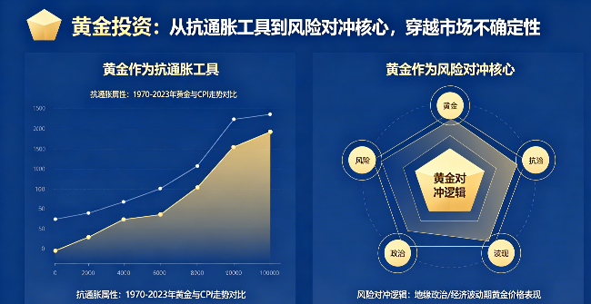 黄金投资：从抗通胀工具到风险对冲核心，穿越市场不确定性