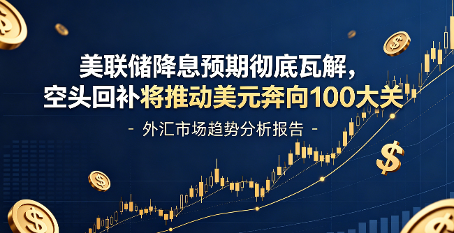 美联储降息预期彻底瓦解，空头回补将推动美元奔向100大关？——今日外汇需要关注的3个重点