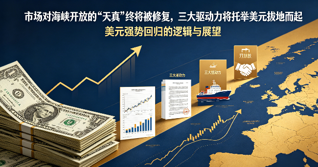 市场对海峡局势的乐观预期终将修正 三大核心驱动力将托举美元强势上行