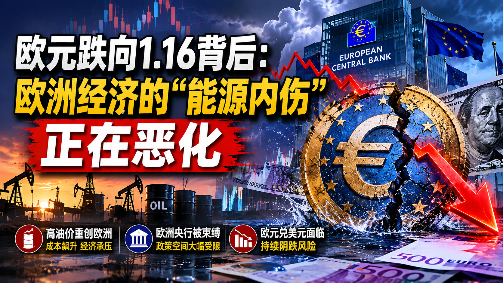 欧元持续走弱背后，是欧洲经济越来越明显的脆弱性