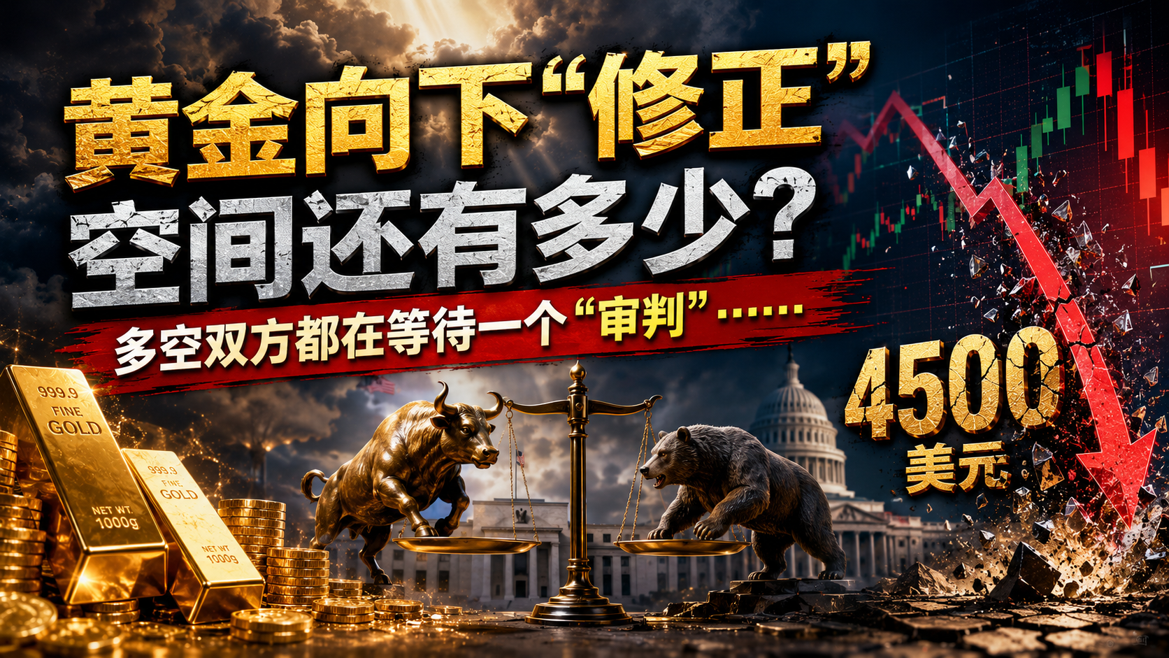 黄金向下“修正”的空间还有多少？市场正在等待一场真正的“审判”
