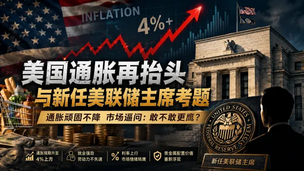 美国通胀再度升温，新任美联储主席迎来首场大考