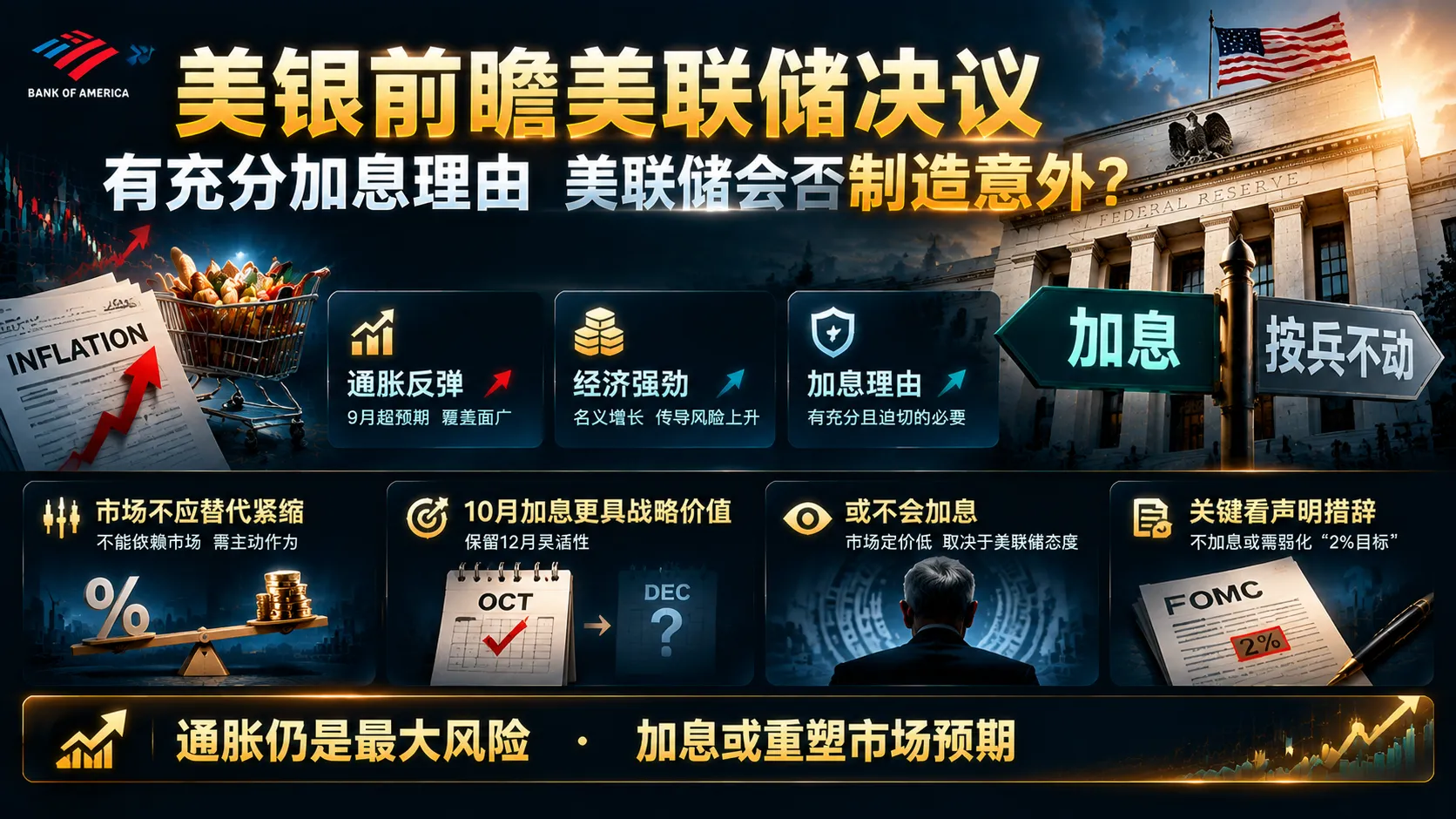 美银前瞻美联储决议：有充分加息理由，美联储会否制造意外？